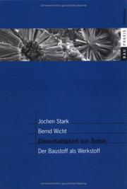 Cover of: Dauerhaftigkeit von Beton by Jochen Stark, Bernd Wicht