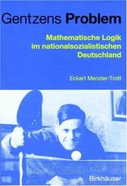 Cover of: Gentzens Problem by Eckart Menzler-Trott