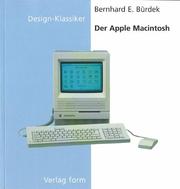 Cover of: Der Apple-Macintosh (Design-Klassiker (dt) (Birkhäuser)) by Bernhard E. Bürdek
