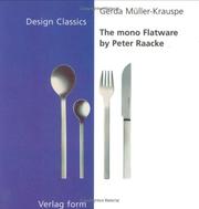 Cover of: The Mono Flatware by Peter Raacke (Design Classics)