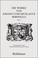 Cover of: Die Werke von Johann I und Nicolaus II Bernoulli: Band 6