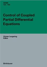 Cover of: Control of Coupled Partial Differential Equations (International Series of Numerical Mathematics) by 