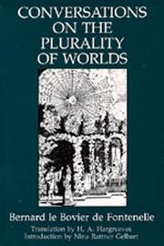 Cover of: Conversations on the plurality of worlds by Fontenelle M. de