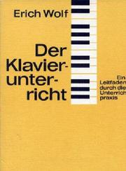 Cover of: Der Klavierunterricht