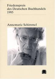 Cover of: Ansprachen aus Anlaß der Verleihung des Friedenspreises 1995. by Annemarie Schimmel