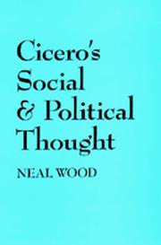 Cover of: Cicero's Social and Political Thought by Neal Wood