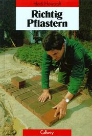 Cover of: Richtig Pflastern.