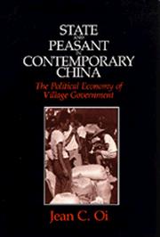 Cover of: State and Peasant in Contemporary China by Jean C. Oi