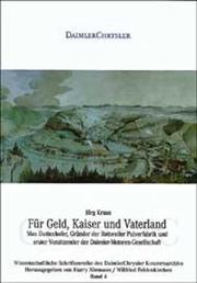 Cover of: Für Geld, Kaiser und Vaterland. by Jörg Kraus, Harry Niemann, Wilfried Feldenkirchen