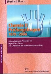 Cover of: Chemie, Bd.2, Prüfungsfragen 1979-2000