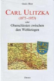 Cover of: Carl Ulitzka (1873-1953). by Guido Hitze
