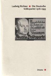Cover of: Die Deutsche Volkspartei 1918-1933