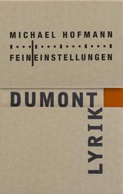 Cover of: Feineinstellungen. by Michael Hofmann