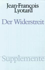 Cover of: Der Widerstreit.