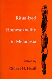 Cover of: Ritualized Homosexuality in Melanesia (Studies in Melanesian Anthropology) by Gilbert H. Herdt