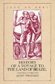 Cover of: History of a Voyage to the Land of Brazil (Latin American Literature and Culture, Vol 6)