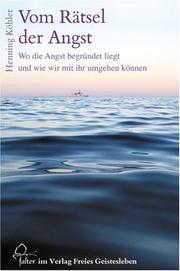 Cover of: Vom Rätsel der Angst.