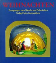 Cover of: Weihnachten. Anregungen zum Basteln und Schmücken. by Thomas Berger