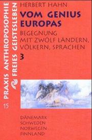 Cover of: Vom Genius Europas, in 4 Bdn., Bd.3, Dänemark, Schweden, Norwegen, Finnland