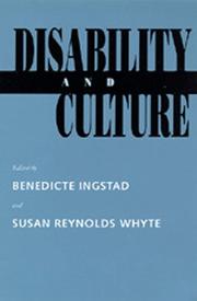 Cover of: Disability and culture