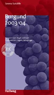 Cover of: Burgund 2003/04. Die Taschenführer