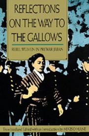 Cover of: Reflections on the Way to the Gallows by Mikiso Hane