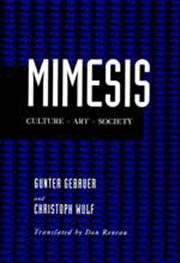 Cover of: Mimesis: Culture--Art--Society