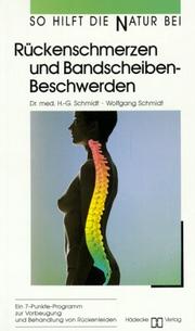 Cover of: So hilft die Natur bei Rückenschmerzen und Bandscheibenbeschwerden.