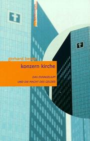 Cover of: konzern kirche. Das Evangelium und die Macht des Geldes.
