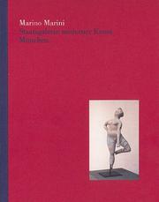Cover of: Marino Marini. Staatsgalerie moderner Kunst.