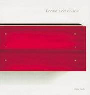 Cover of: Donald Judd, Couleur