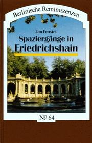 Cover of: Spaziergänge in Friedrichshain.