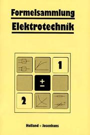 Cover of: Formelsammlung Elektrotechnik.