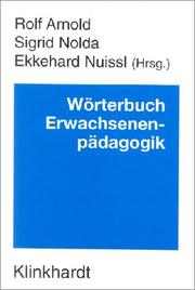 Cover of: Wörterbuch Erwachsenenbildung.