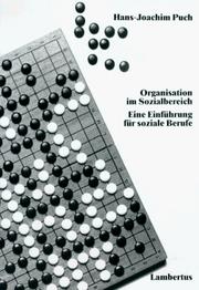 Cover of: Organisation im Sozialbereich. Eine Einführung für soziale Berufe.