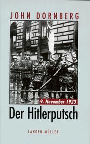 Cover of: Der Hitlerputsch. 9. November 1923. by John Dornberg