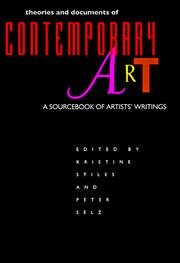 Cover of: Theories and Documents of Contemporary Art by 