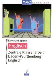 Cover of: Zentrale Klassenarbeit Baden- Württemberg Englisch.