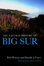 Cover of: The Natural History of Big Sur (California Natural History Guides) by Paul Henson, Donald J. Usner
