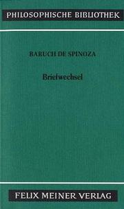 Cover of: Briefwechsel. by Baruch Spinoza, Manfred Walther