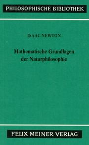 Cover of: Mathematische Grundlagen der Naturphilosophie.
