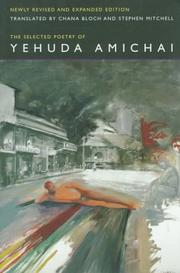 Cover of: The selected poetry of Yehuda Amichai by Yehuda Amichai