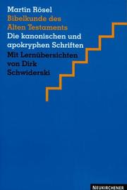 Cover of: Bibelkunde des Alten Testaments. Die kanonischen und apokryphen Schriften.