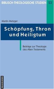 Cover of: Schöpfung, Thron und Heiligtum