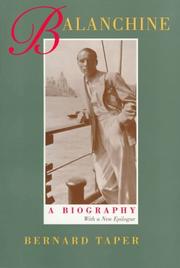 Cover of: Balanchine: A Biography