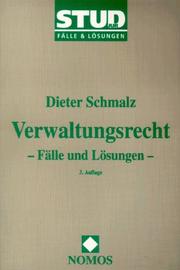 Cover of: Verwaltungsrecht. Fälle und Lösungen.