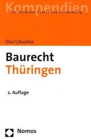 Cover of: Thüringer Landesrecht. Baurecht.