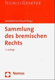Cover of: Sammlung des bremischen Rechts (SaBremR). Kurzausgabe.