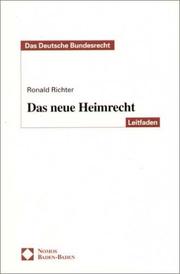 Cover of: Das neue Heimrecht