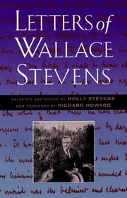 Cover of Letters of Wallace Stevens